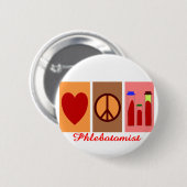Phlebotomist Geschenke Button (Vorne & Hinten)