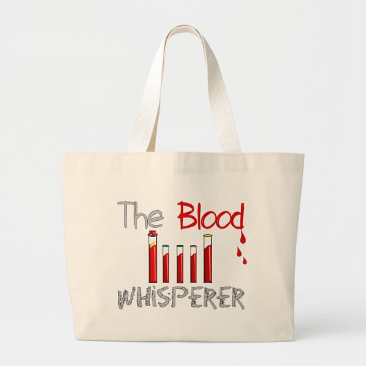 Phlebotomist Geschenke "der BlutWhisperer " Jumbo Stoffbeutel (Vorne)