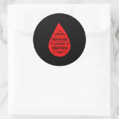 Phlebotomist Gotta Stick Together Blood Phlebotomy Runder Aufkleber (Tasche)