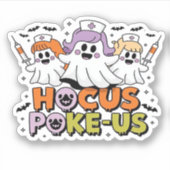 Phlebotomist Halloween Medical Lab Tech Spooky ER Aufkleber (Vorderseite)