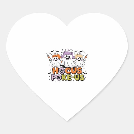 Phlebotomist Halloween Medical Lab Tech Spooky ER Herz-Aufkleber (Vorderseite)