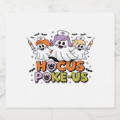 Phlebotomist Halloween Medical Lab Tech Spooky ER  Schaumweinetikett (Einzelnes Label)