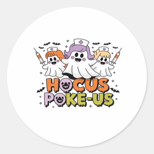 Phlebotomist Halloween Medizinischer Labrador Tech Runder Aufkleber (Vorderseite)