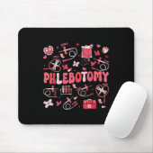 Phlebotomist Herz Phlebotomy Nurse Tech Gift Vale Mousepad (Mit Mouse)