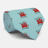 Phlebotomist Künstlerische Blutzuben Design Gesche Krawatte (Gerollt)