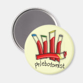 Phlebotomist Künstlerische Blutzuben Design Gesche Magnet (Vorderseite/Rückseite)