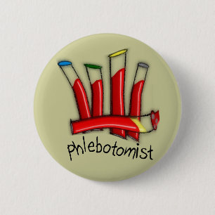 Phlebotomist künstlerische button
