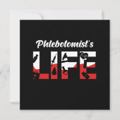 Phlebotomist Life Phlebotomy Spritze Blutgeschenk Einladung (Vorderseite)