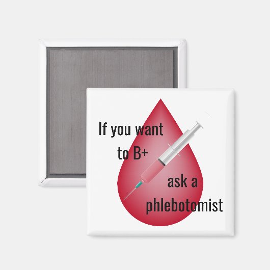 Phlebotomist Magnet (Vorderseite/Rückseite)