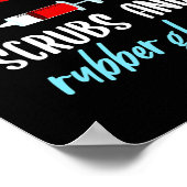 Phlebotomist Needles Scrubs Gloves Phlebotomie Poster (Ecke)