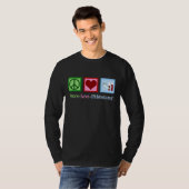 Phlebotomist Peace Liebe Phlebotomie T-Shirt (Vorne ganz)