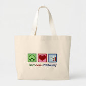Phlebotomist Peace Liebe Phlebotomy Office Jumbo Stoffbeutel (Vorne)