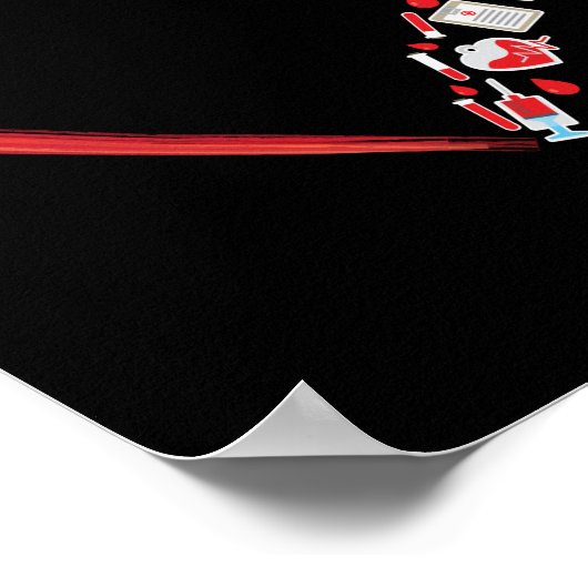 Phlebotomist Phlebotomie Phlebotomist Herzherz Poster (Ecke)