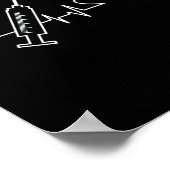 Phlebotomist Phlebotomist Phlebotomist Heartbeat Poster (Ecke)