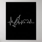 Phlebotomist Phlebotomist Phlebotomist Heartbeat Poster (Vorne)