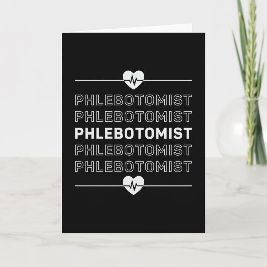 Phlebotomist Phlebotomy Nurse Doctor Medical Gift Karte (Vorderseite)
