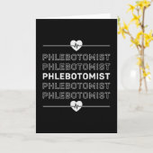 Phlebotomist Phlebotomy Nurse Doctor Medical Gift Karte (Gelbe Blume)