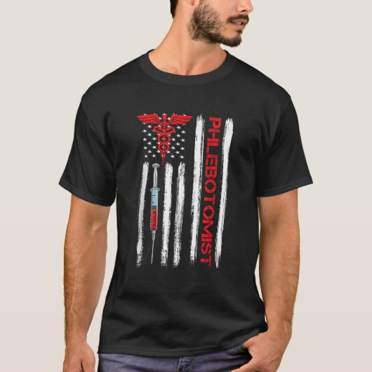 Phlebotomist Phlebotomy Tech Blood D T-Shirt (Vorderseite)