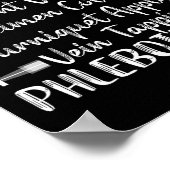 Phlebotomist Phlebotomy Techniker Funny Nurse Cli Poster (Ecke)