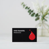 Phlebotomist Premium Visitenkarte (Stehend Vorderseite)