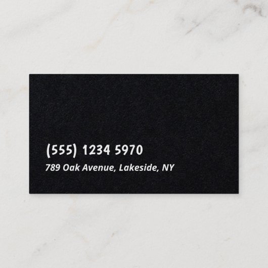 Phlebotomist Premium Visitenkarte (Rückseite)