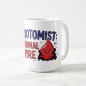 Phlebotomist Professioneller Vampir Kaffeetasse (VorderseiteRechts)
