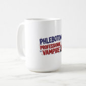 Phlebotomist Profi-Vampir-Kaffeetasse Kaffeetasse (Vorderseite Links)
