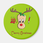 Phlebotomist Reindeer Weihnachtsgeschenke Magnet (Vorne)