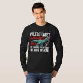 Phlebotomist Saurus Rex Dinosaur Phlebotomy Tech T T-Shirt (Vorne ganz)