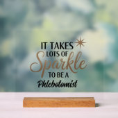 Phlebotomist Sparkle Sign - Dekorgeschenk des Schr Acrylschild (Neutral)