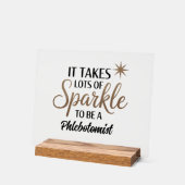 Phlebotomist Sparkle Sign - Dekorgeschenk des Schr Acrylschild (Winkel)