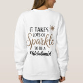 Phlebotomist Sparkle Sweatshirt - Niedliches Gesch (Rückseite)
