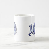 PHLEBOTOMIST Spaß-Blau LOGO Kaffeetasse (Mittel)