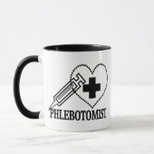 PHLEBOTOMIST - SPRITZE-HERZ MEDIZINISCH TASSE (Links)