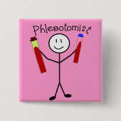 Phlebotomist Stick Person Button (Vorderseite)