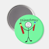 Phlebotomist Stick Person Magnet (Vorderseite/Rückseite)