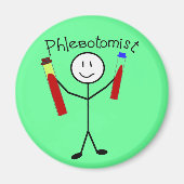 Phlebotomist Stick Person Magnet (Vorne)
