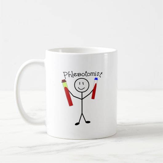 Phlebotomist Stock-Person Kaffeetasse (Links)