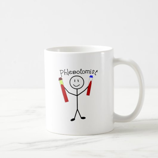 Phlebotomist Stock-Person Kaffeetasse (Rechts)