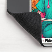 Phlebotomist Tarot Card Skeleton Phlebotomy Tech P Mousepad (Ecke)