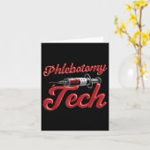 Phlebotomist Tech Technician Phlebotomy Tech Karte (Gelbe Blume)