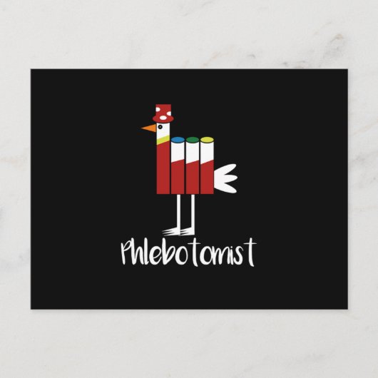 Phlebotomist Vacutainer Phlebotomy Blood Gift Postkarte (Vorderseite)
