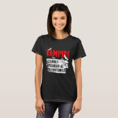 Phlebotomist Vampire Phlebotomie Techniker 1 T-Shirt (Vorne ganz)