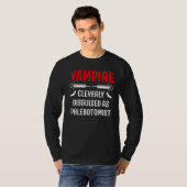 Phlebotomist Vampire Phlebotomy Techniker 2 T-Shirt (Vorne ganz)