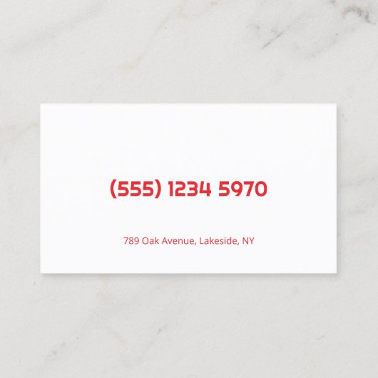 Phlebotomist Visitenkarte (Rückseite)