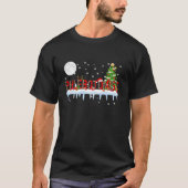 Phlebotomist Xmas Tree Light Leopard Santa Hat Rei T-Shirt (Vorderseite)