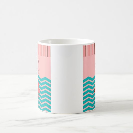 Phlebotomist Zickzack Design Kaffeetasse (Mittel)