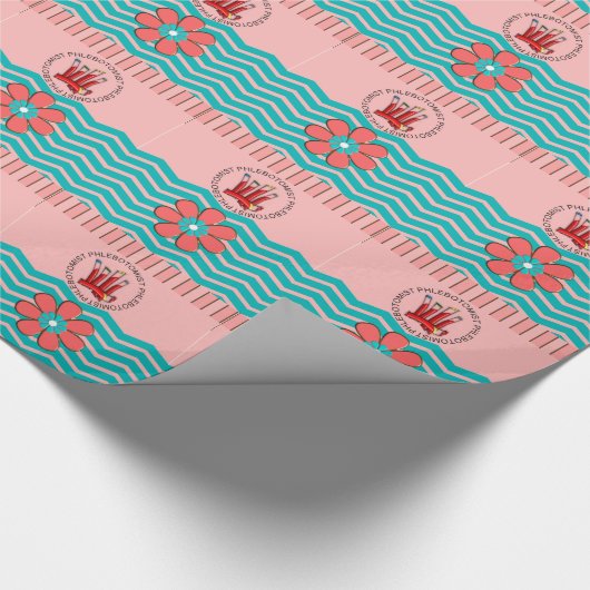 Phlebotomist Zickzack Entwurf Geschenkpapier (Ecke)