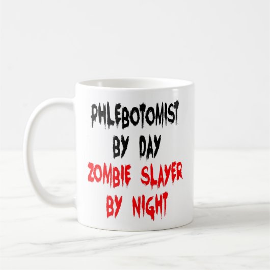Phlebotomist Zombie Slayer  Kaffeetasse (Links)
