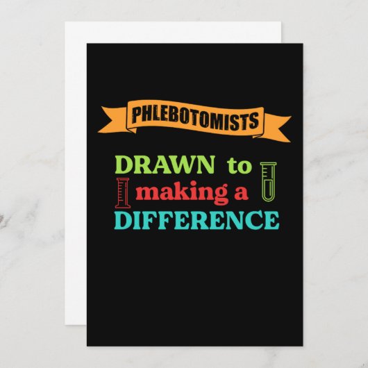 Phlebotomisten Mediziner Labrador Techniker Medizi Einladung (Vorne/Hinten)